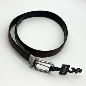 Columbia Sportswear Men's Size 36 Reversible Black to Brown Leather Belt NWT